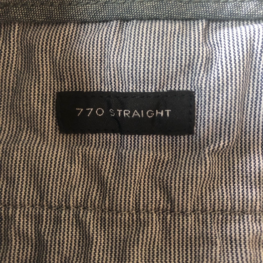 J. Crew Stretch 770 Straight Men’s chinos pants Navy Wais… - Picture 10 of 13